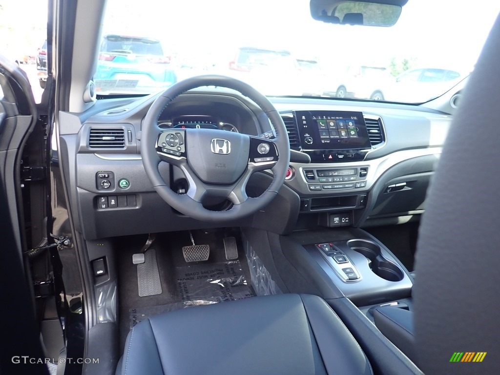 Black Interior 2021 Honda Pilot EX-L AWD Photo #139255517