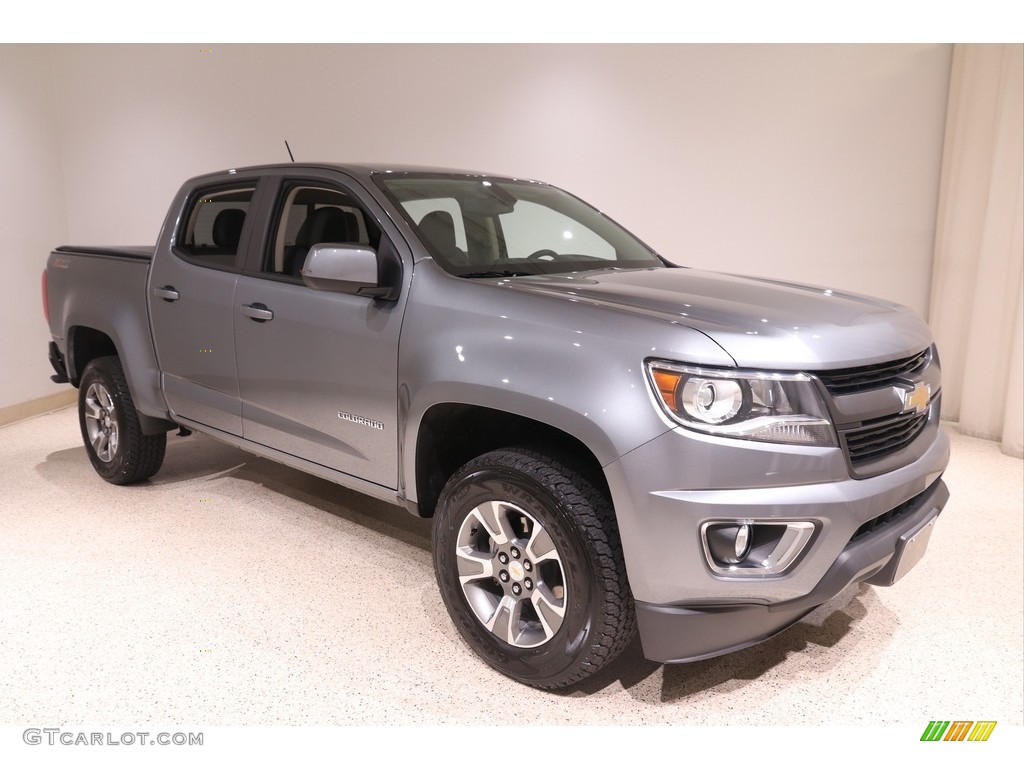 Satin Steel Metallic 2019 Chevrolet Colorado Z71 Crew Cab 4x4 Exterior Photo #139256366