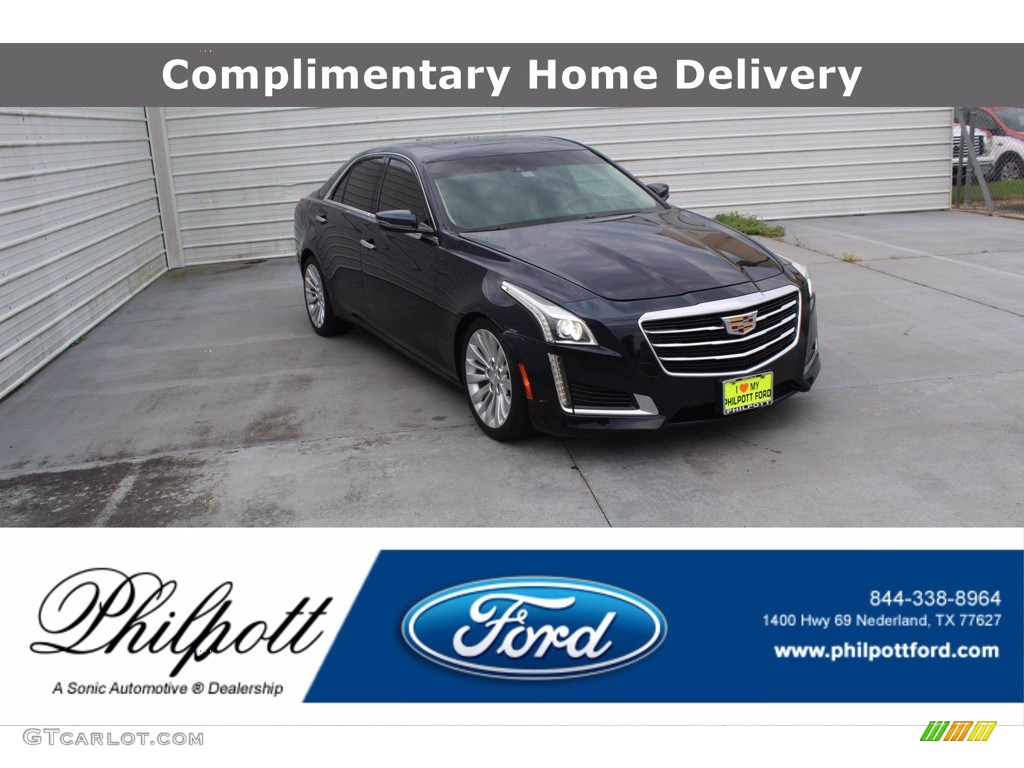 2016 CTS 2.0T Luxury Sedan - Dark Adriatic Blue Metallic / Light Platinum/Jet Black photo #1