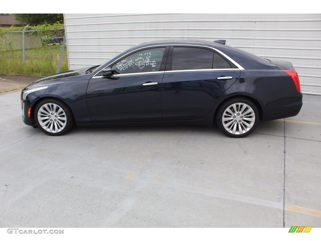 Dark Adriatic Blue Metallic 2016 Cadillac CTS 2.0T Luxury Sedan Exterior Photo #139257359