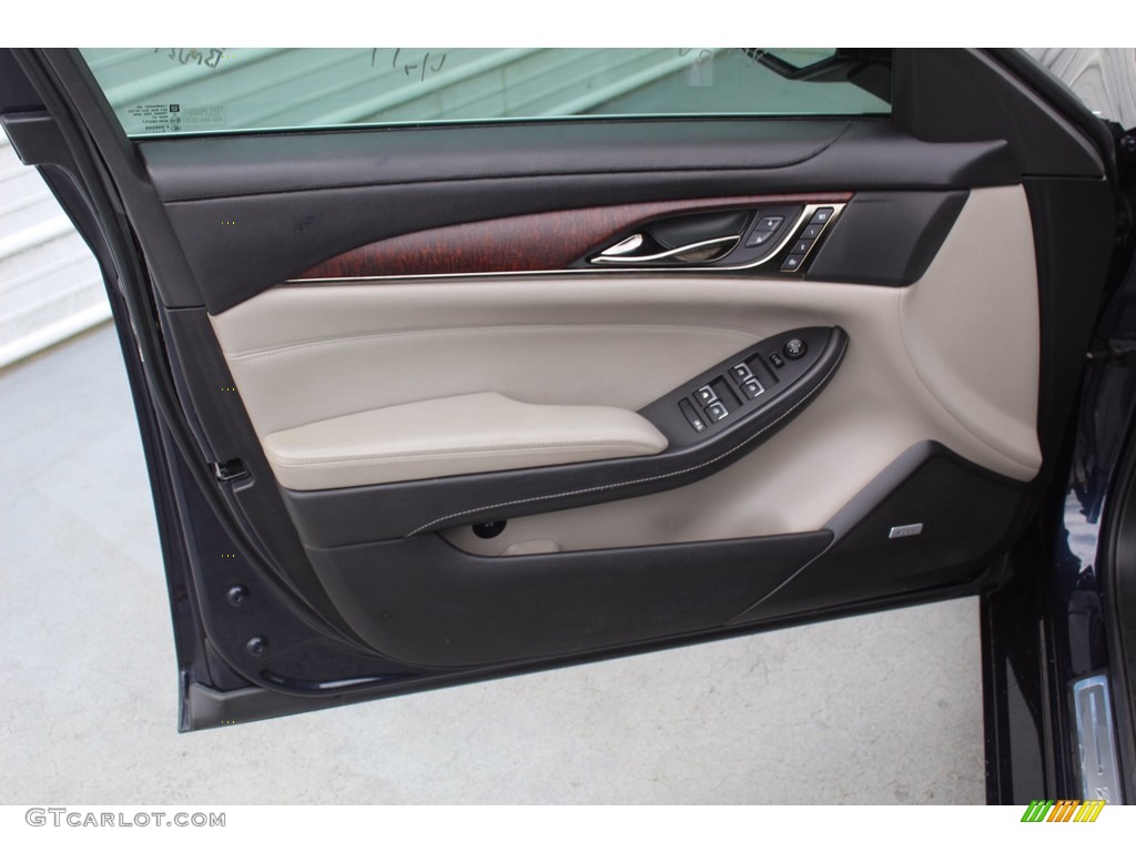 2016 Cadillac CTS 2.0T Luxury Sedan Light Platinum/Jet Black Door Panel Photo #139257443