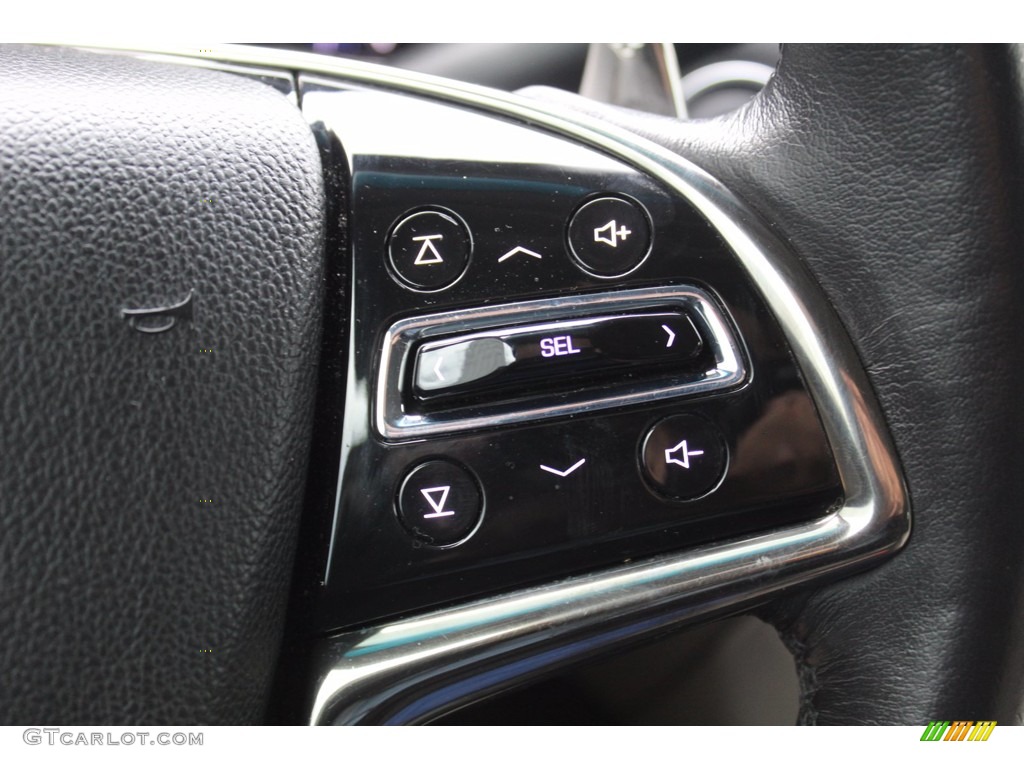2016 Cadillac CTS 2.0T Luxury Sedan Light Platinum/Jet Black Steering Wheel Photo #139257485