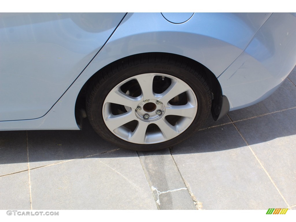 2013 Elantra Limited - Blue Sky Metallic / Beige photo #6