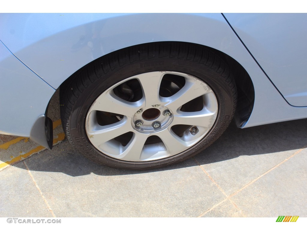 2013 Elantra Limited - Blue Sky Metallic / Beige photo #11