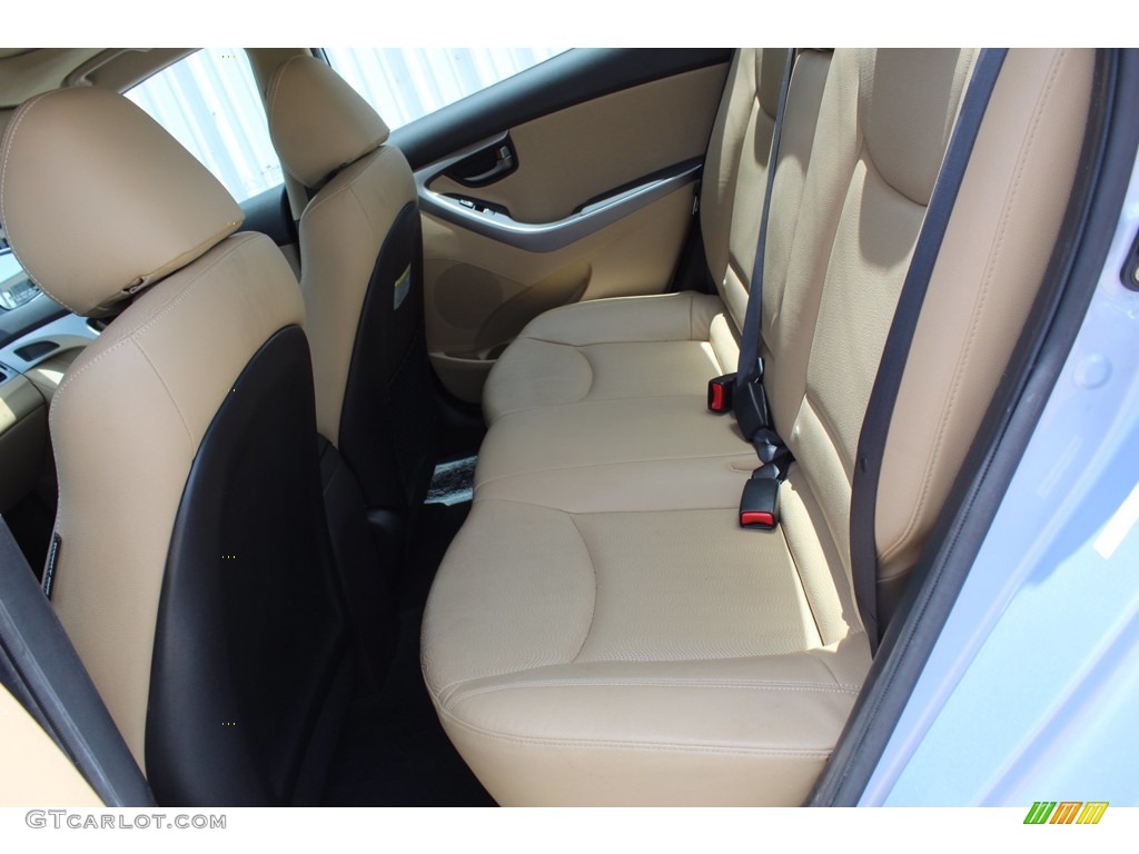 2013 Elantra Limited - Blue Sky Metallic / Beige photo #25