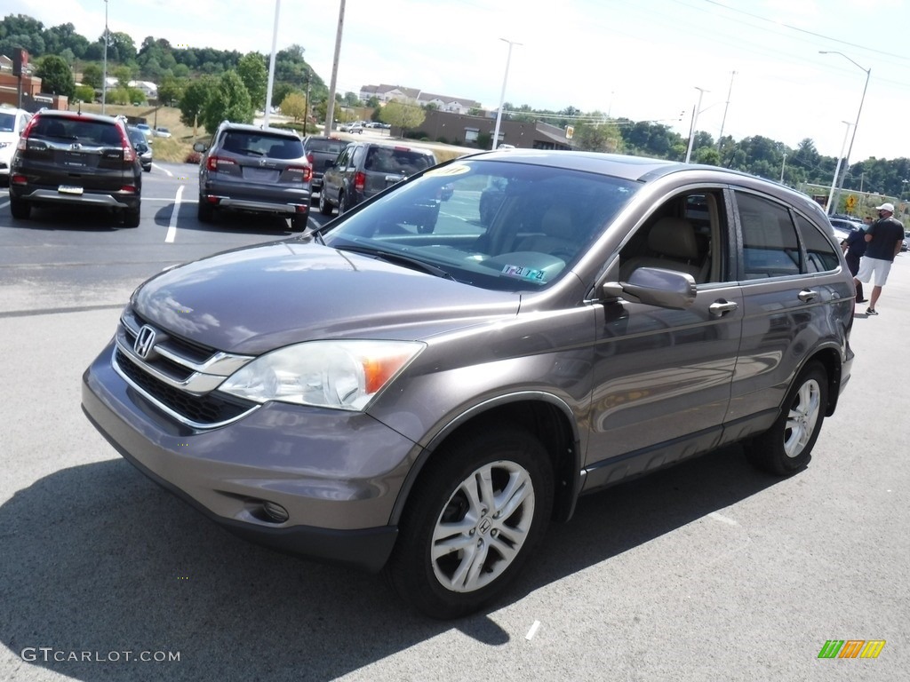 2011 CR-V EX-L 4WD - Polished Metal Metallic / Black photo #6