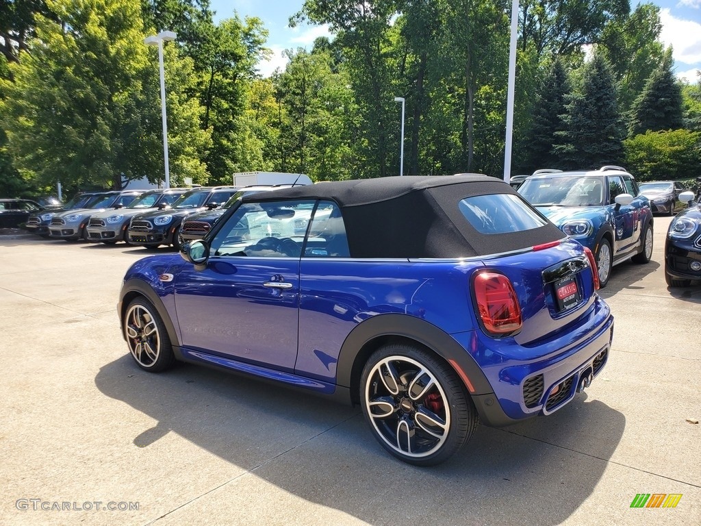 2021 Convertible John Cooper Works - Starlight Blue Metallic / JCW Carbon Black/Dinamica photo #3