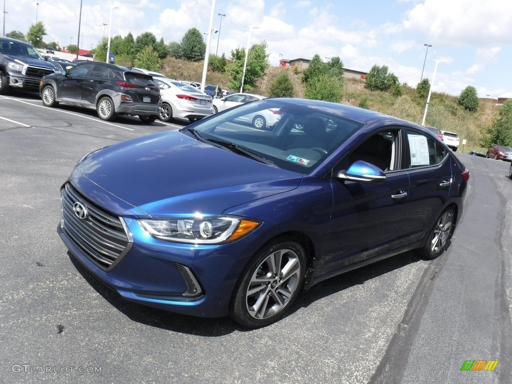 2017 Elantra Limited - Lakeside Blue / Black photo #6
