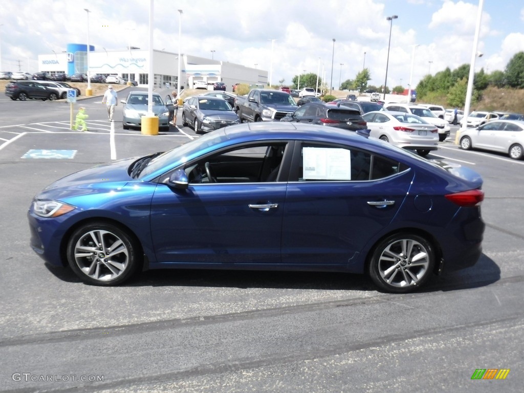 2017 Elantra Limited - Lakeside Blue / Black photo #7