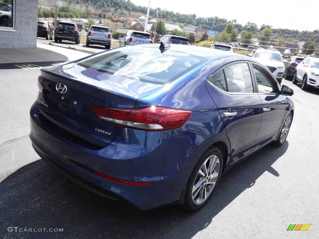 2017 Elantra Limited - Lakeside Blue / Black photo #10