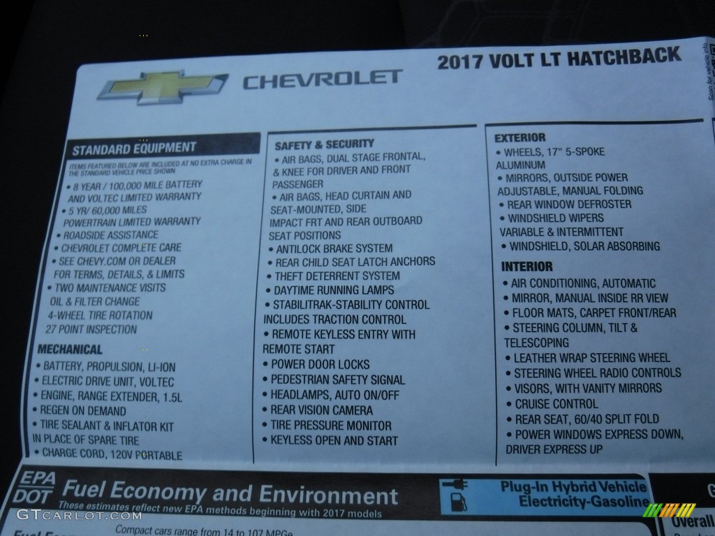 2017 Volt LT - Heather Gray Metallic / Jet Black/Jet Black photo #33