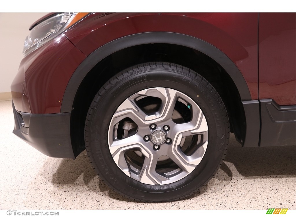 2018 CR-V EX AWD - Basque Red Pearl II / Gray photo #28