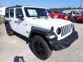 2020 Bright White Jeep Wrangler Unlimited Altitude 4x4  photo #7