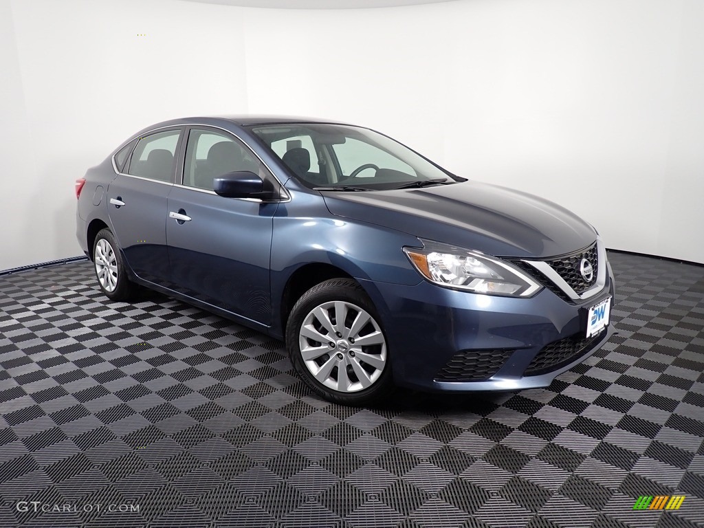 Graphite Blue 2016 Nissan Sentra SV Exterior Photo #139267575