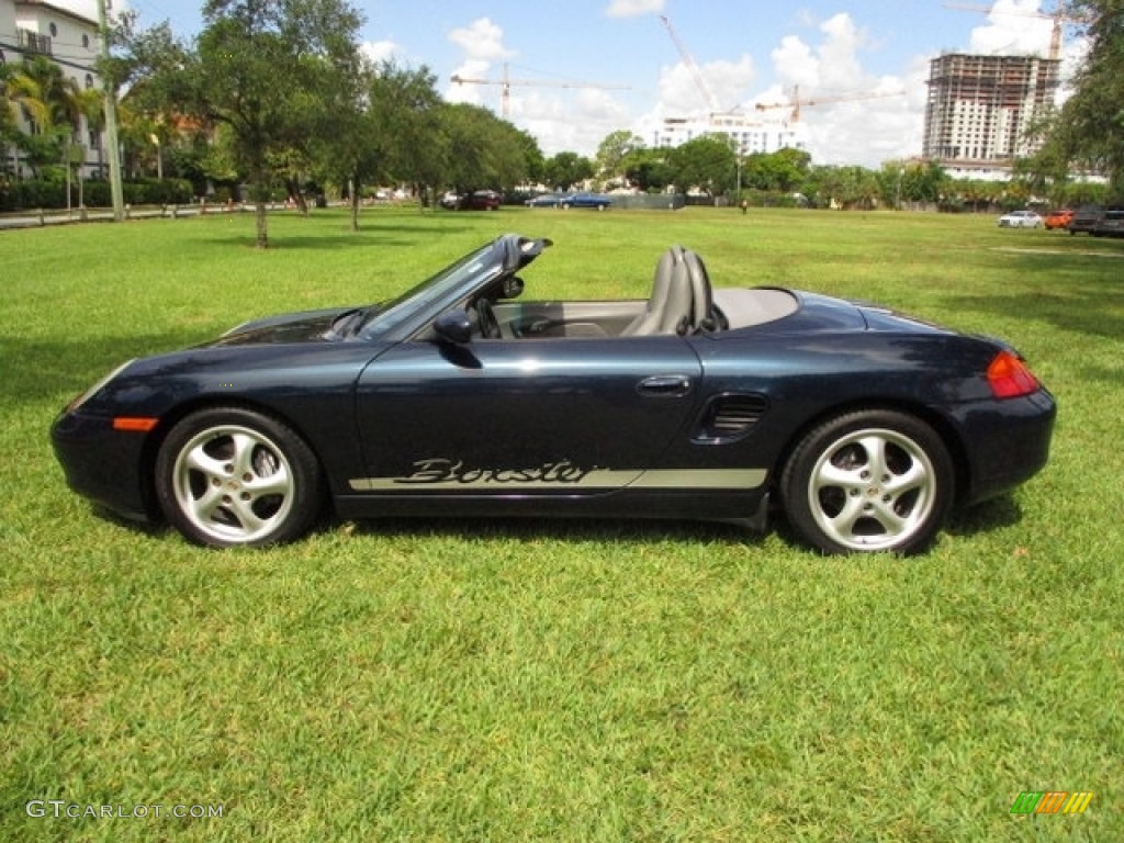 2000 Boxster  - Ocean Blue Metallic / Graphite Grey photo #3
