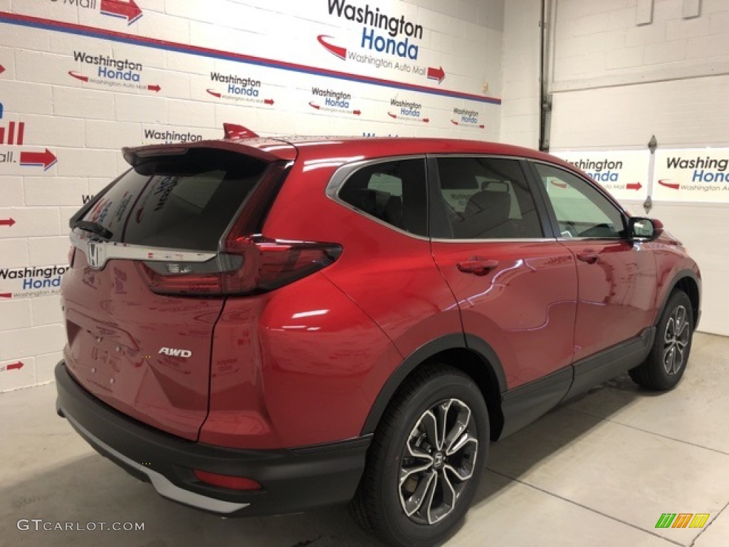 2020 CR-V EX-L AWD - Radiant Red Metallic / Gray photo #4