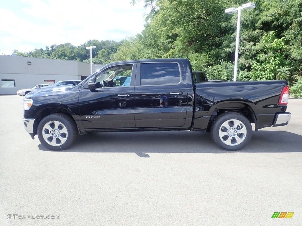 2020 1500 Big Horn Crew Cab 4x4 - Diamond Black Crystal Pearl / Black/Diesel Gray photo #6