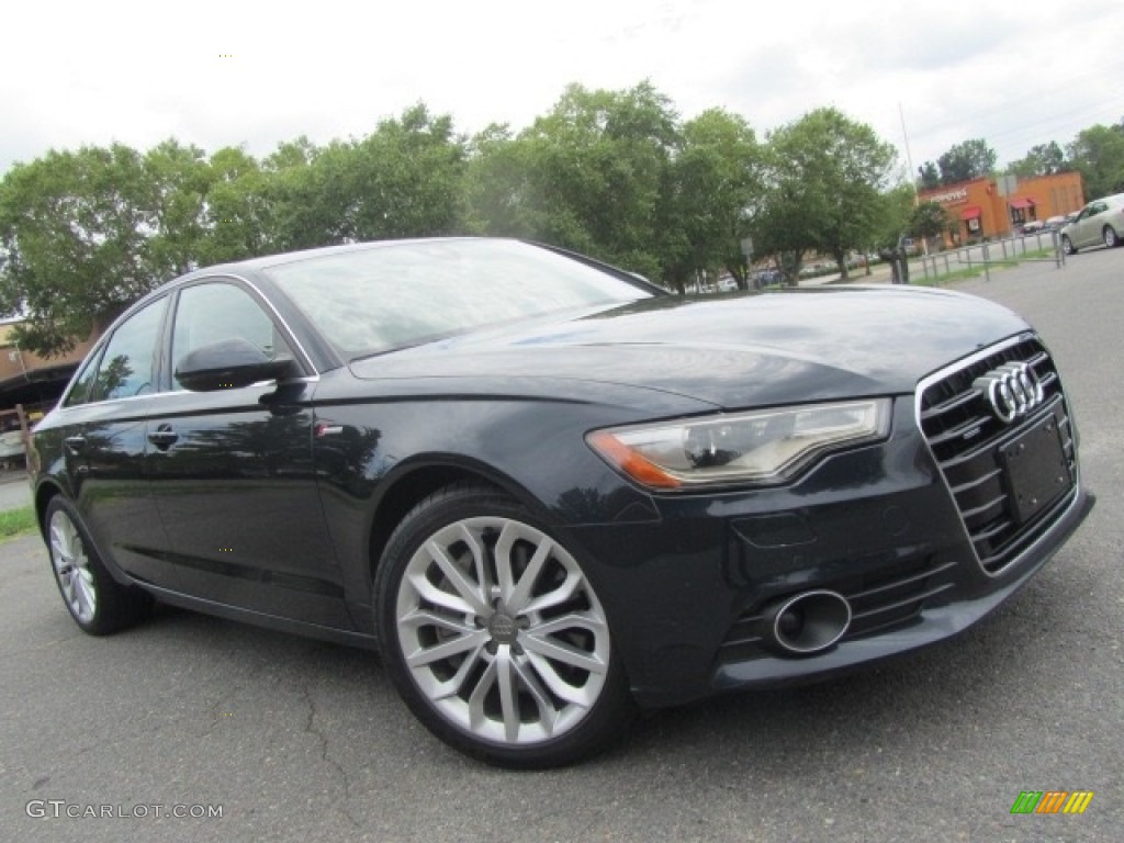 2014 A6 3.0T quattro Sedan - Moonlight Blue Metallic / Nougat Brown photo #1