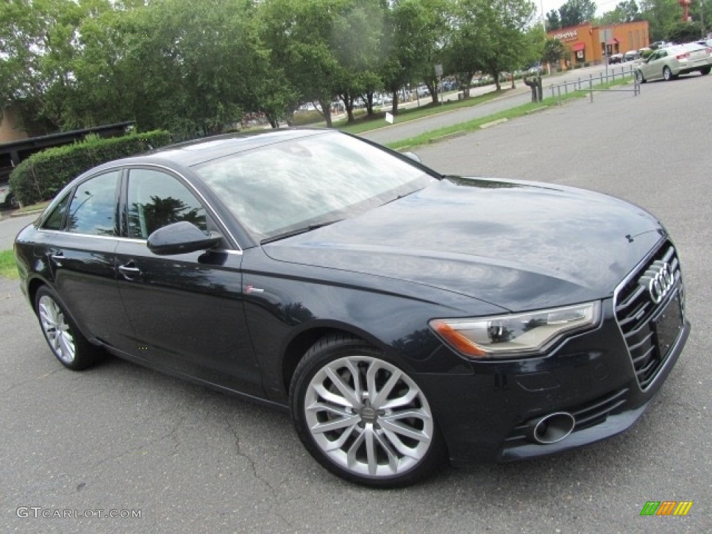 2014 A6 3.0T quattro Sedan - Moonlight Blue Metallic / Nougat Brown photo #3