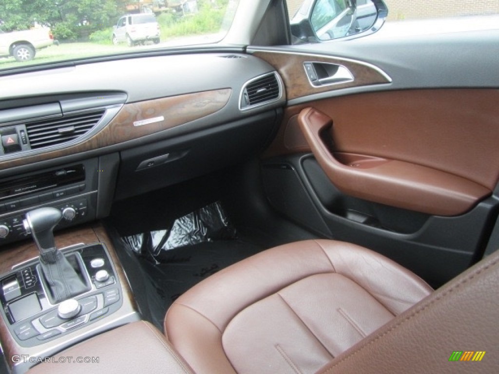 2014 A6 3.0T quattro Sedan - Moonlight Blue Metallic / Nougat Brown photo #14