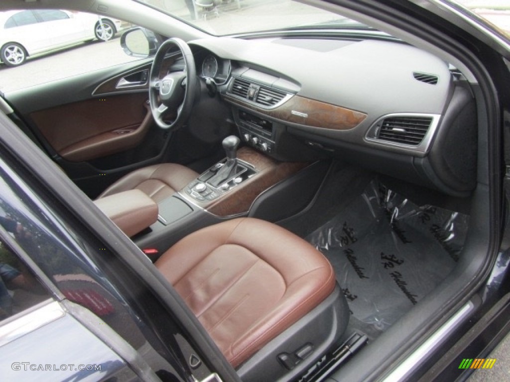 2014 A6 3.0T quattro Sedan - Moonlight Blue Metallic / Nougat Brown photo #22