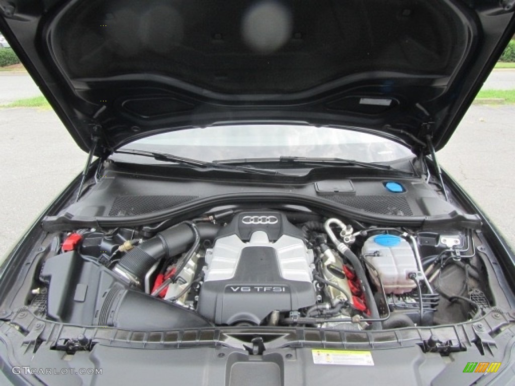 2014 A6 3.0T quattro Sedan - Moonlight Blue Metallic / Nougat Brown photo #25