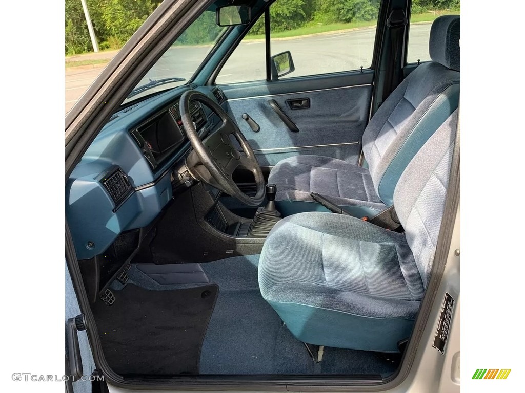 Balearic Blue Interior 1986 Volkswagen Jetta GL Sedan Photo #139271993