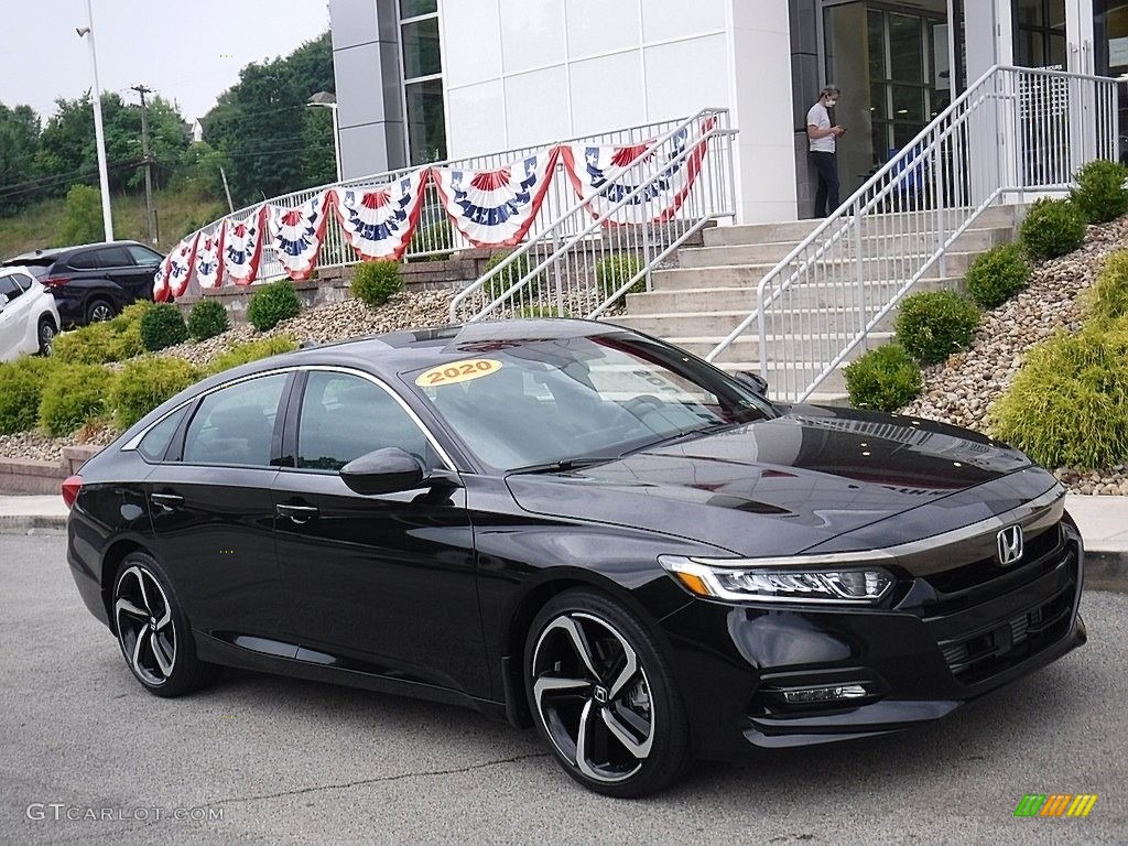 Crystal Black Pearl 2020 Honda Accord Sport Sedan Exterior Photo #139272425
