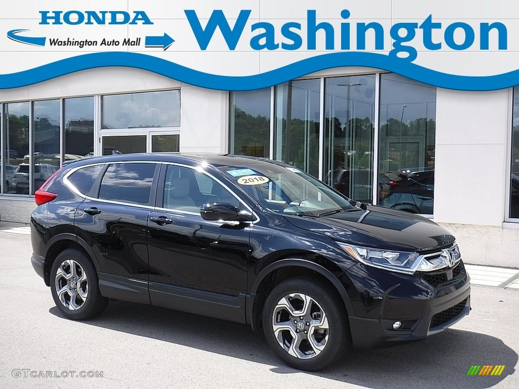 2018 CR-V EX-L AWD - Crystal Black Pearl / Black photo #1
