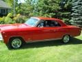 Red 1966 Chevrolet Chevy II Nova Restomod Exterior