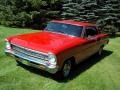 Red 1966 Chevrolet Chevy II Nova Restomod Exterior