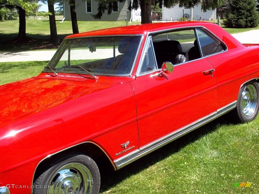 Red 1966 Chevrolet Chevy II Nova Restomod Exterior Photo #139274264