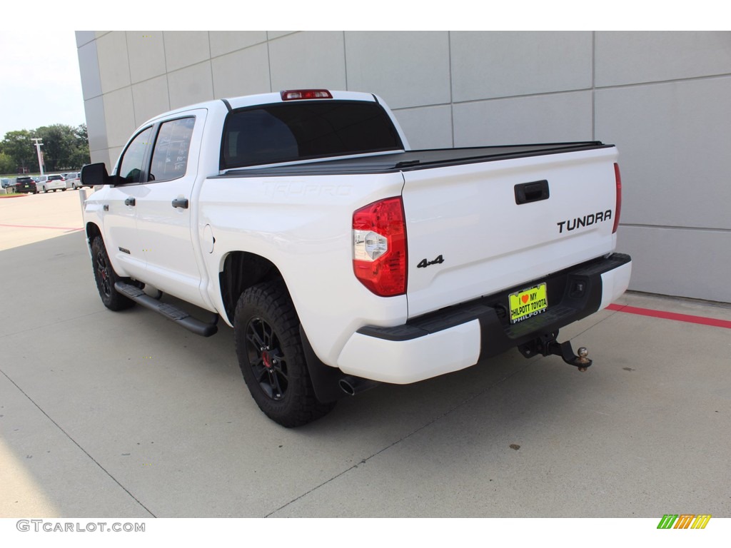 2019 Tundra TRD Pro CrewMax 4x4 - Super White / TRD Pro Black w/Red Accent photo #6