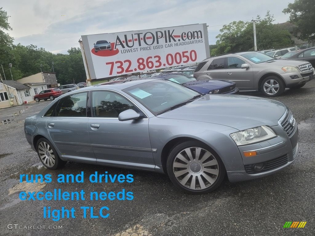 2006 A8 L 4.2 quattro - Quartz Grey Metallic / Mojave Sand photo #1