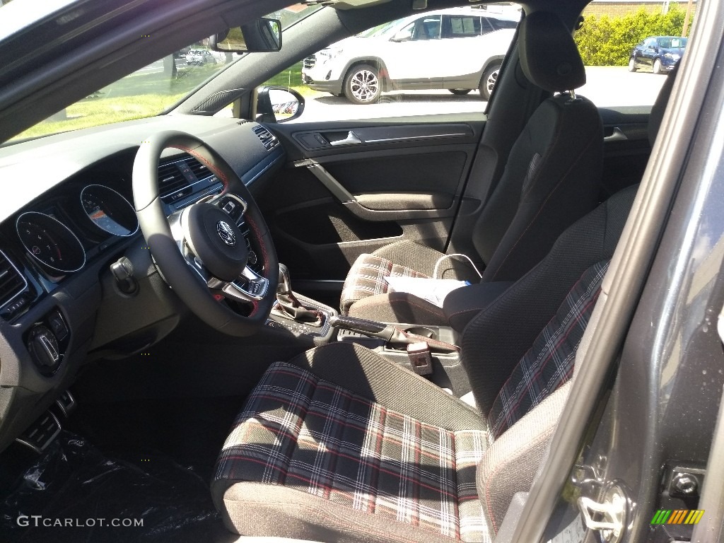 Titan Black/Clark Plaid Interior 2020 Volkswagen Golf GTI S Photo #139275911