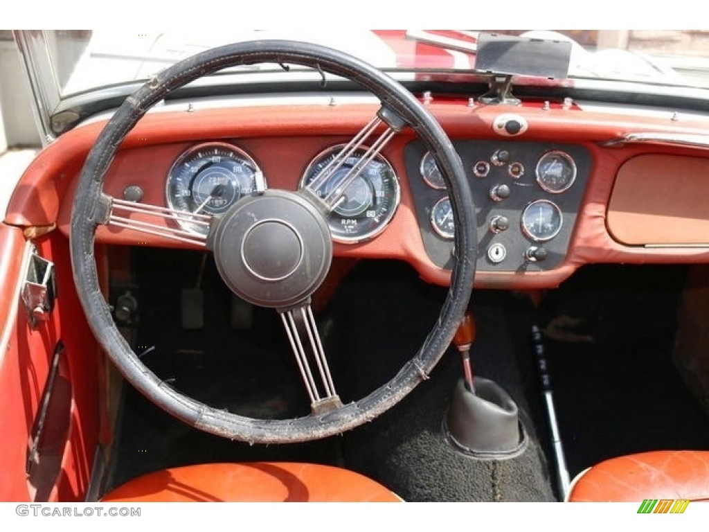 1958 Triumph TR3 Roadster Red Steering Wheel Photo #139276079