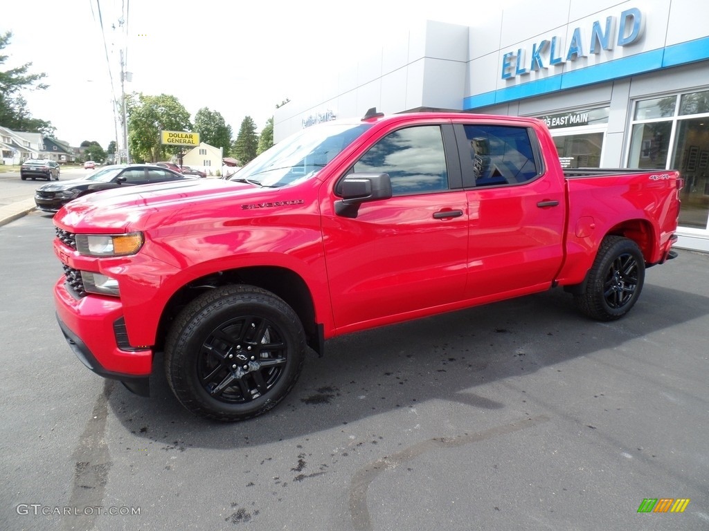 2020 Silverado 1500 Custom Crew Cab 4x4 - Red Hot / Jet Black photo #11