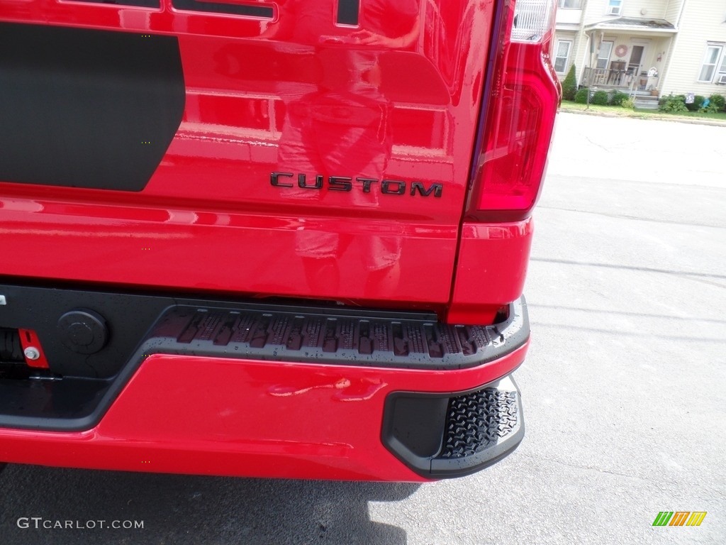 2020 Silverado 1500 Custom Crew Cab 4x4 - Red Hot / Jet Black photo #14