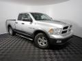 2010 Bright Silver Metallic Dodge Ram 1500 TRX4 Quad Cab 4x4  photo #2
