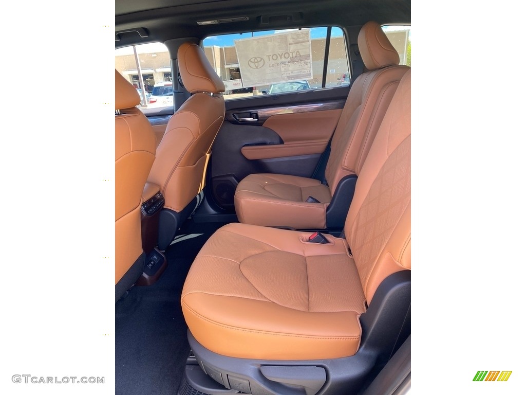 Glazed Caramel Interior 2020 Toyota Highlander Hybrid Platinum AWD Photo #139278179