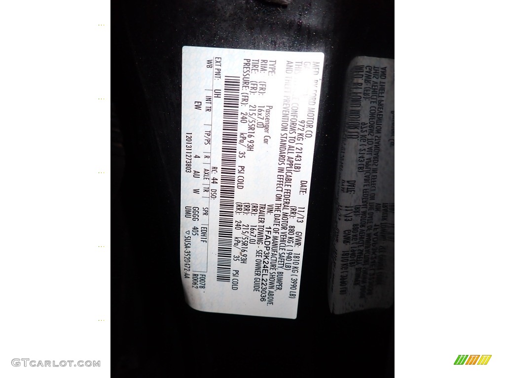 2014 Focus SE Hatchback - Tuxedo Black / Charcoal Black photo #34