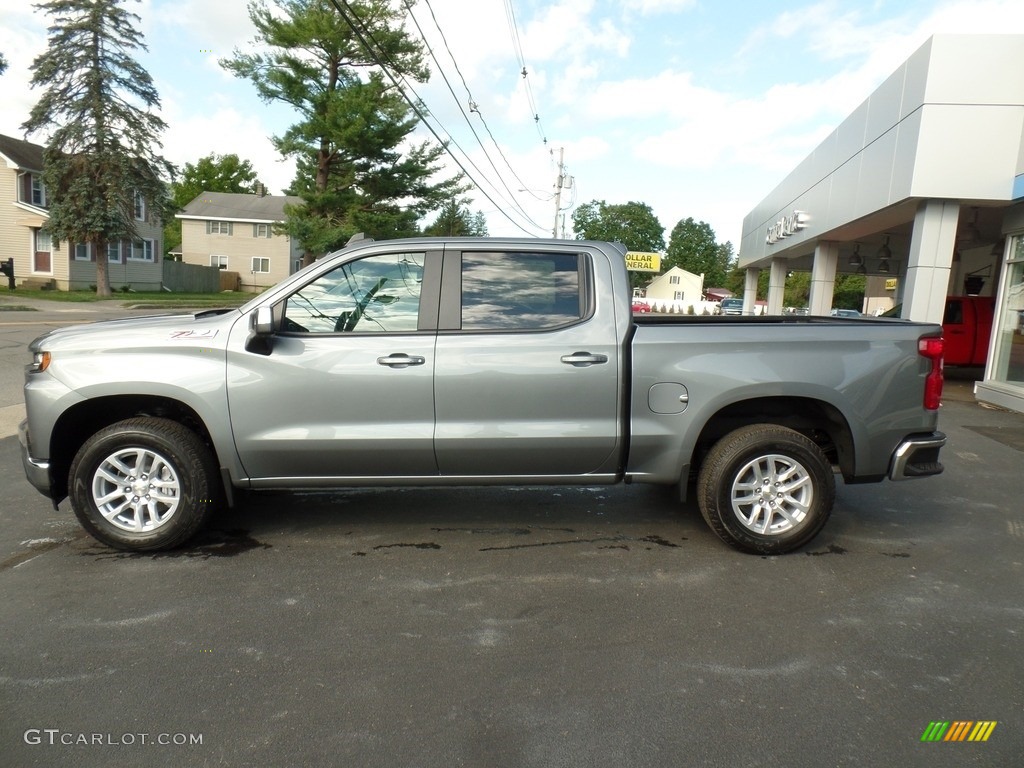 Satin Steel Metallic 2020 Chevrolet Silverado 1500 LT Z71 Crew Cab 4x4 Exterior Photo #139279523