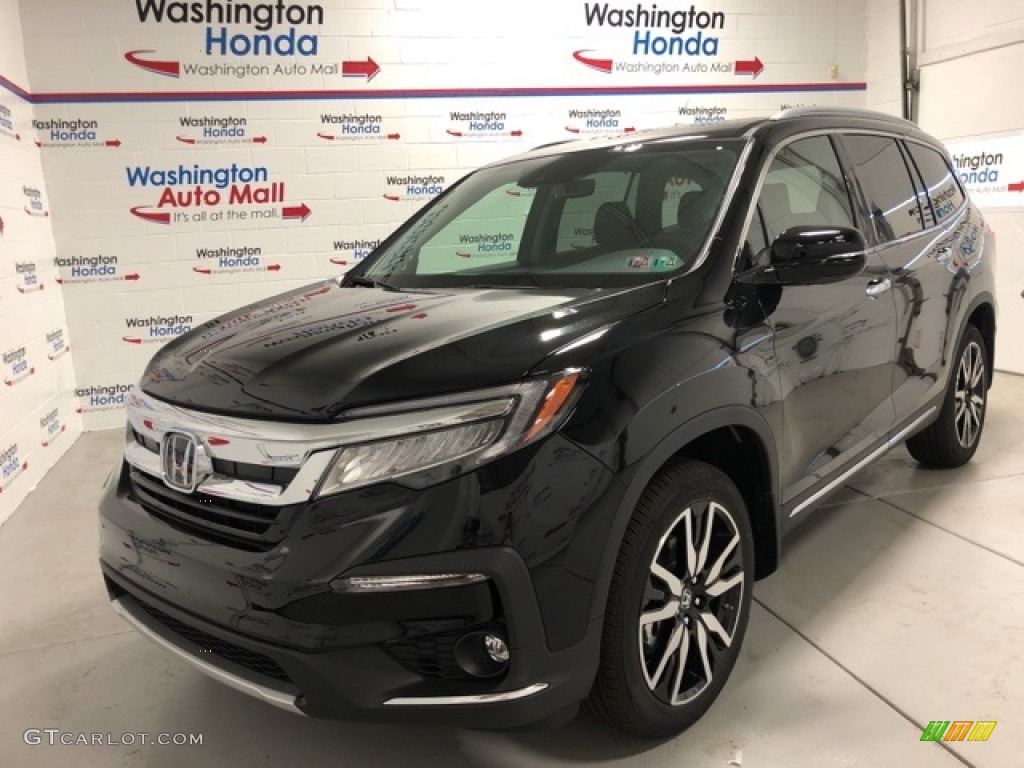 2021 Pilot Elite AWD - Crystal Black Pearl / Black photo #1