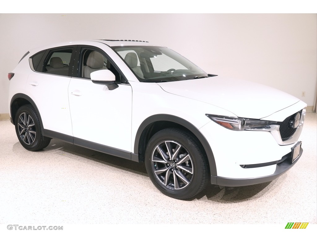 Snowflake White Pearl Mica 2018 Mazda CX-5 Grand Touring AWD Exterior Photo #139284057