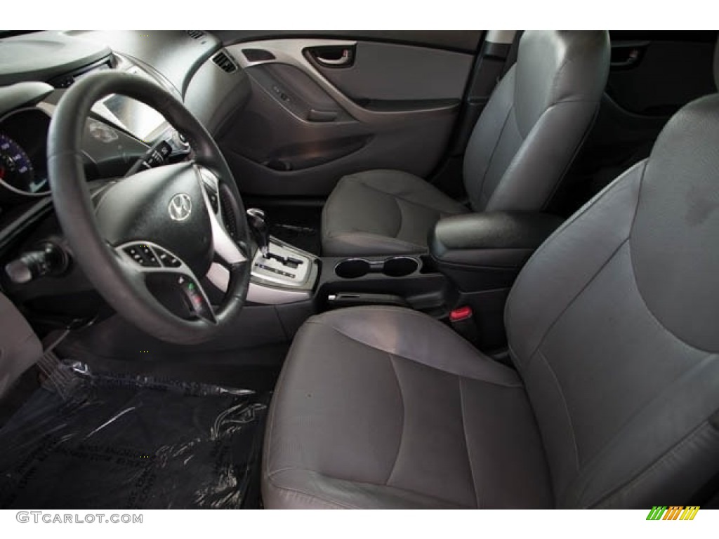 2012 Elantra Limited - Titanium Gray Metallic / Gray photo #3