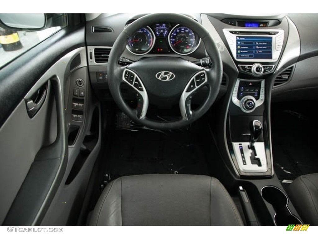 2012 Elantra Limited - Titanium Gray Metallic / Gray photo #5