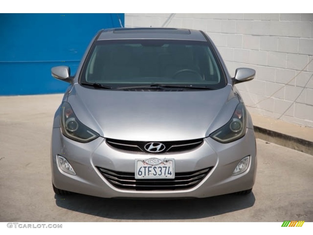2012 Elantra Limited - Titanium Gray Metallic / Gray photo #7