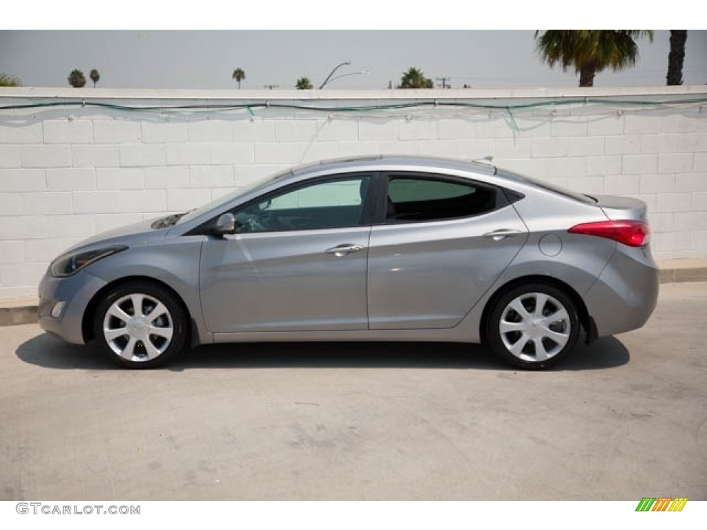2012 Elantra Limited - Titanium Gray Metallic / Gray photo #8