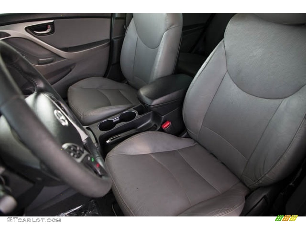 2012 Elantra Limited - Titanium Gray Metallic / Gray photo #16