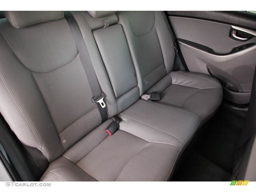 2012 Elantra Limited - Titanium Gray Metallic / Gray photo #21